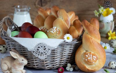 Landmarkt Eurogast Rezept: Osterhasen aus Germteig