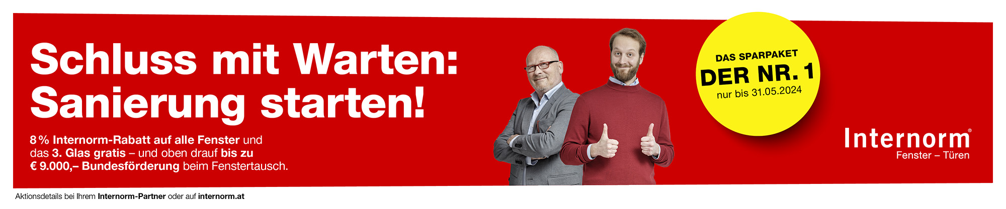 Internorm Sanierung starten