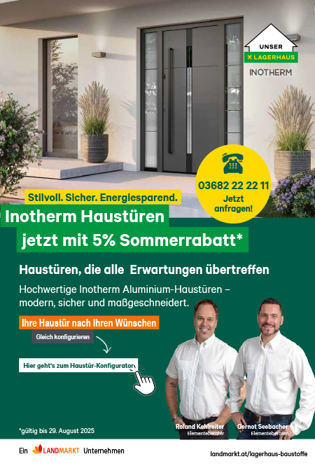 Vorschau Flugblatt Inotherm Haustüren Sommerrabatt