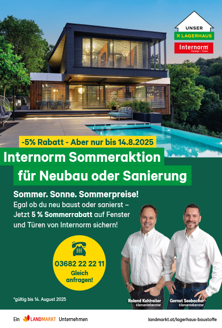 Vorschau Flugblatt Inernorm Sommeraktion für Neubau oder Sanierung