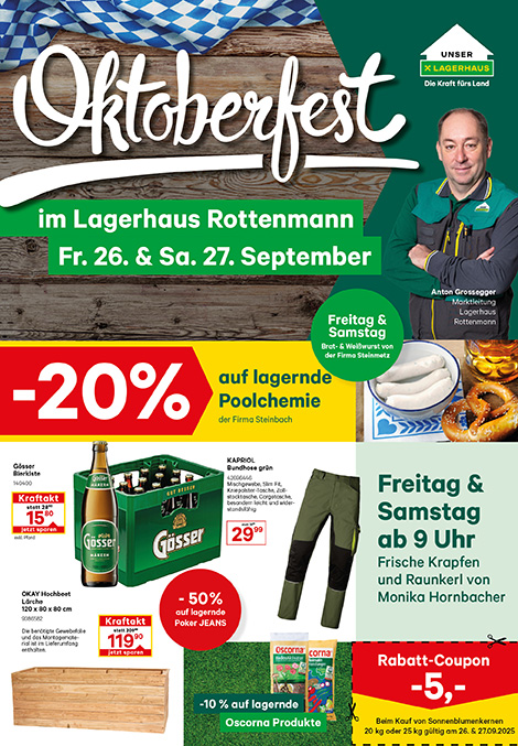 Vorschau auf das Oktoberfest Rottenmann Flugblatt