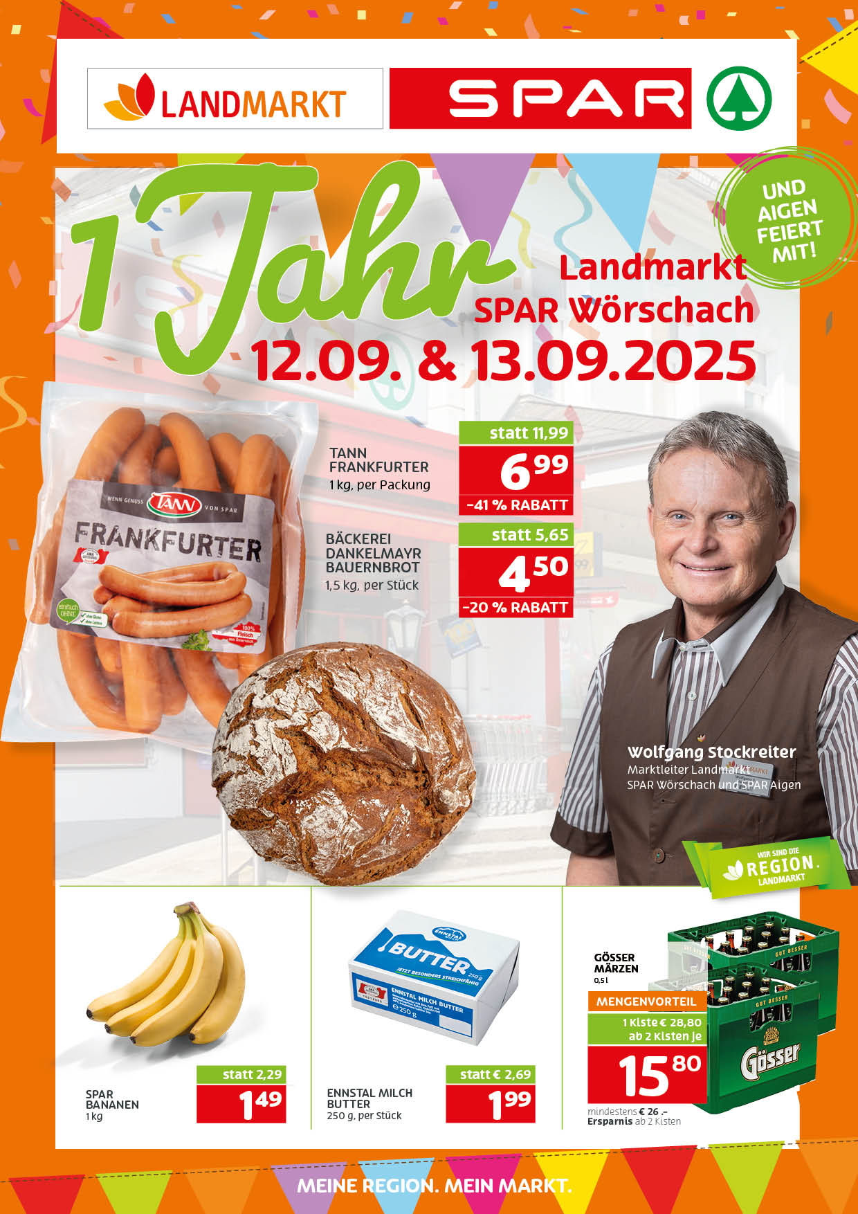 Vorschau auf Flugblatt 1 Jahr Landmarkt SPAR Wörschach