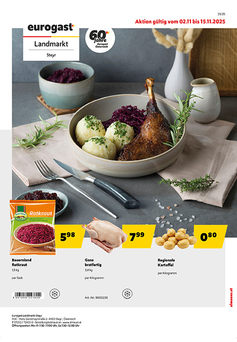 Vorschau Flugblatt 23 Eurogast Landmarkt Steyr