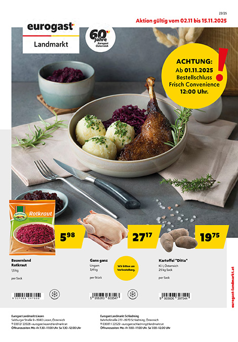 Vorschau auf Eurogast Landmarkt Flugblatt 24