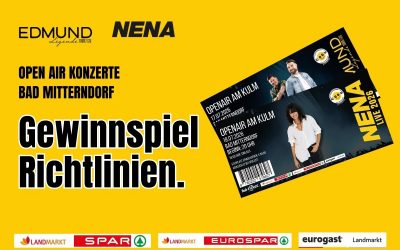 Landmarkt Gewinnspiel Kulm Konzerttickets Richtlinien