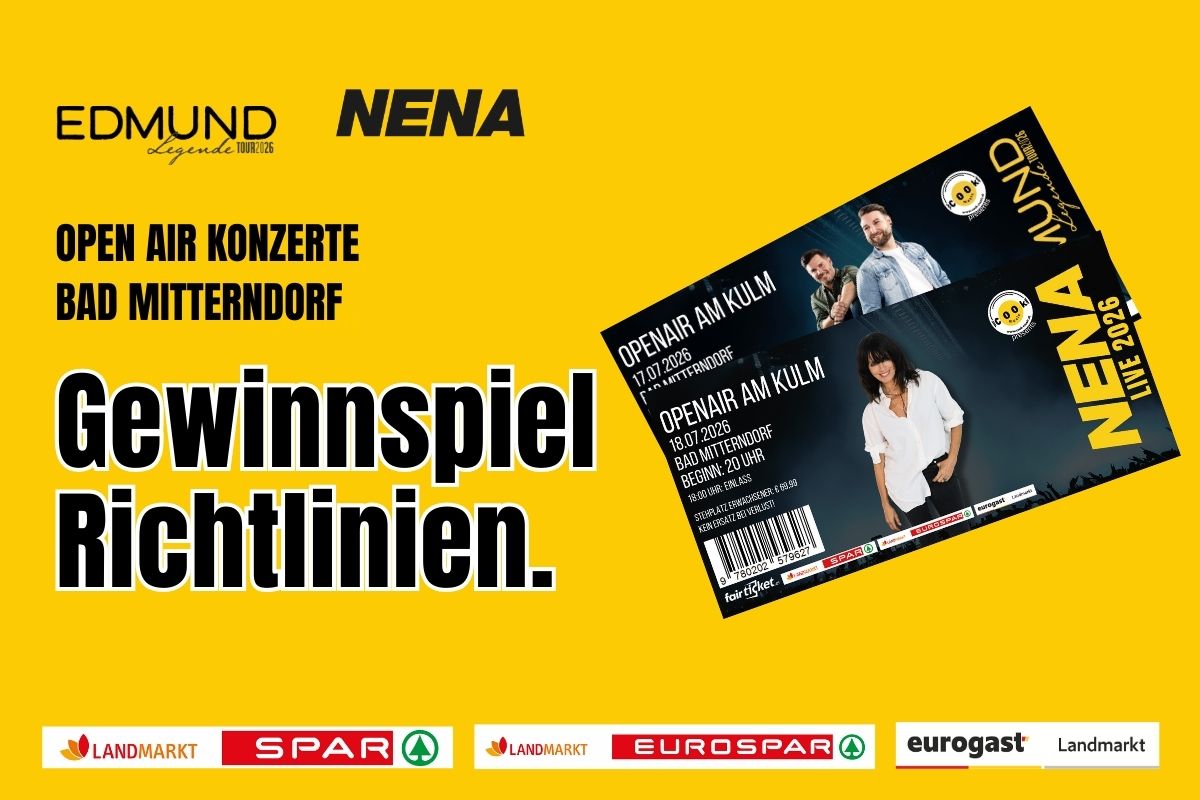 Landmarkt Gewinnspiel Kulm Konzerttickets Richtlinien